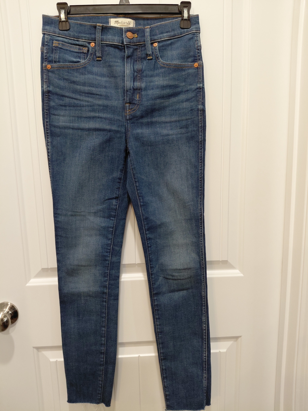 Madewell High-Rise Skinny Jeans โ Medium Indigo Women Sz 27 Nwot